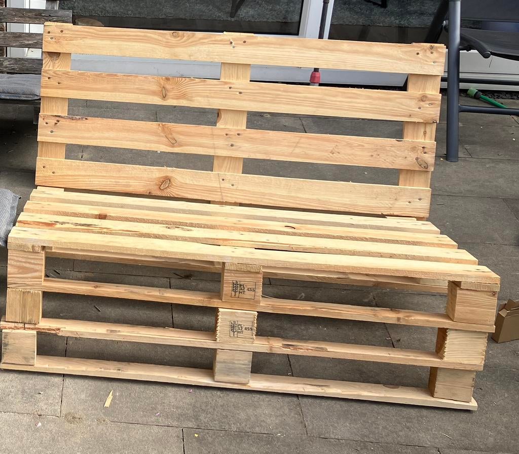 Palletbankje 120x65cm, Ophalen, Nieuw