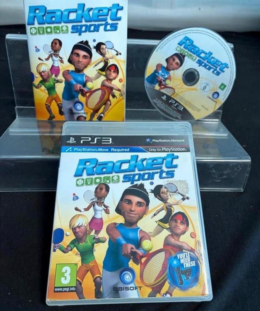 Racket Sports PS3 - Tennis, Badminton, Squash, Tafeltennis, Ubisoft, Gebruikt, Eén computer, Ophalen of Verzenden