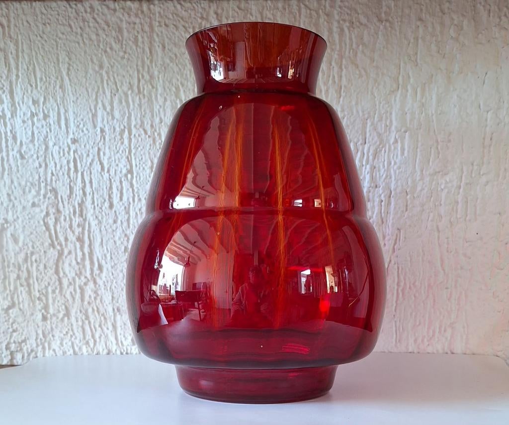 Kristalunie 'Argus' vaas door W.J. Rozendaal, Antiek en Kunst, Antiek | Glas en Kristal, Ophalen of Verzenden