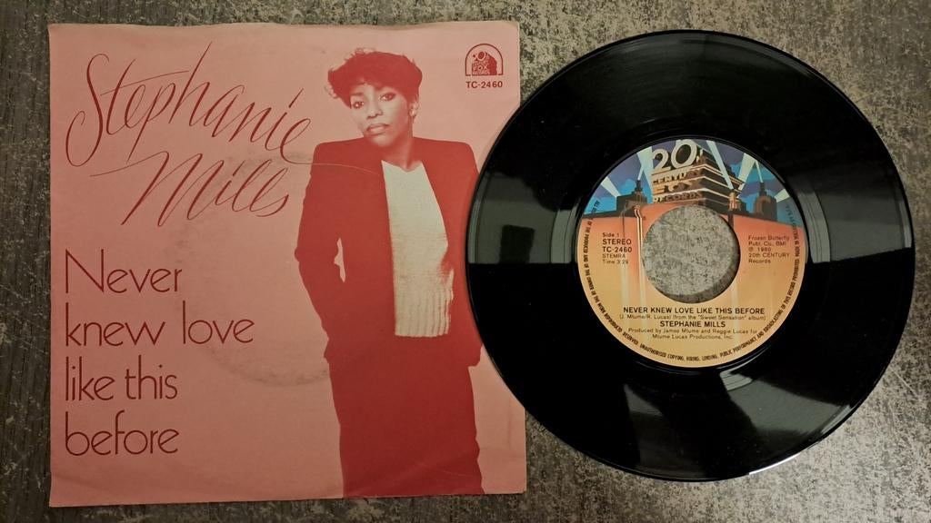 Stephanie mils  - never knew love like this before, Gebruikt, 7 inch, Single, Ophalen of Verzenden