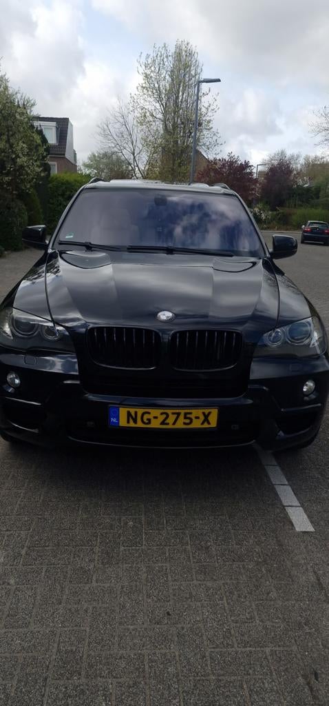 BMW X5 4.8 I AUT 2007 Zwart, Auto's, BMW, 138 €/maand, 4799 cc, Leder, Particulier