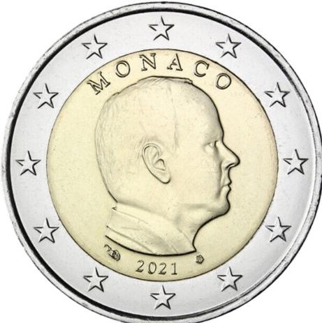 Euromunten, Postzegels en Munten, Munten | Europa | Euromunten, Ophalen of Verzenden, Monaco, 2 euro, Losse munt
