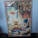 grote, ingelijste poster Klaas Vaak met o.a. beer en elfje, Kinderen en Baby's, Kinderkamer | Inrichting en Decoratie, Ophalen