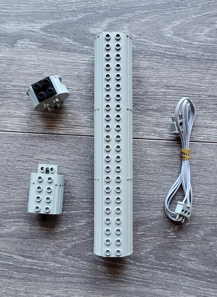 Lego Technic 4,5 Volt batterij houder, motor, aansluit kabel, Ophalen of Verzenden, Gebruikt, Losse stenen, Lego