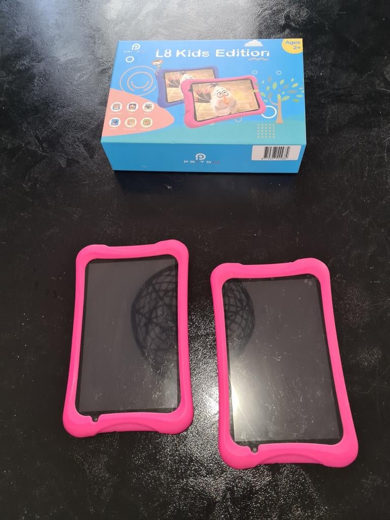 2 tablets Android 10 met hoesjes, Zo goed als nieuw, 16 GB, Wi-Fi, Ophalen
