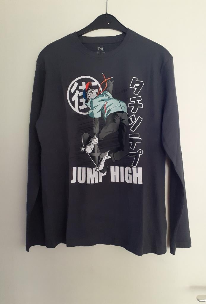 Longsleeve shirt lange mouwen skater skateboard mt 170 Nieuw, Kinderen en Baby's, Kinderkleding | Maat 170, C&A, Nieuw, Ophalen of Verzenden