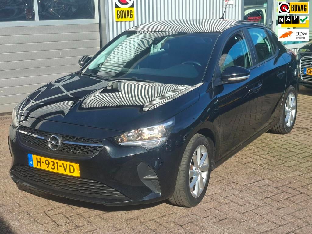 Opel Corsa 1.2 Edition Clima Cruise Controle Lane assist, Voorwielaandrijving, Euro 6, 1199 cc, Zwart