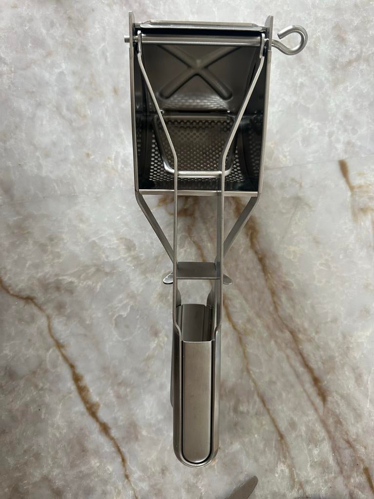 RVS puree knijper, Ophalen, Zilver, Metaal, Overige typen