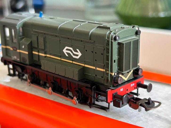 Roco NS 614 Hippel Groen, Hobby en Vrije tijd, Modeltreinen | H0, Zo goed als nieuw, Locomotief, Gelijkstroom, Roco, Analoog, NS
