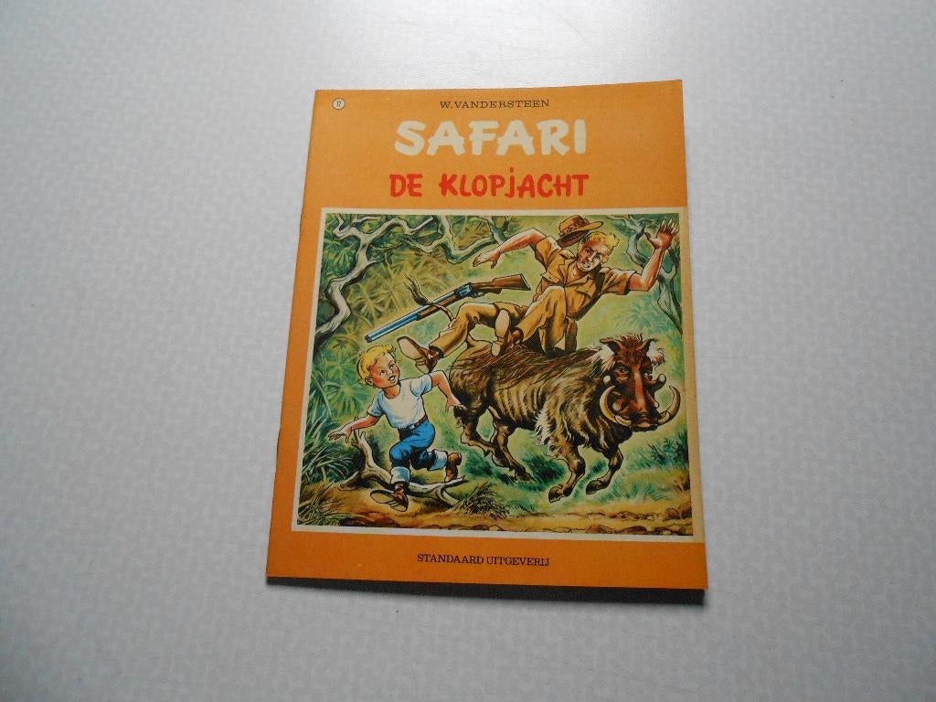Safari 12 De klopjacht 1972 1 ste druk., Willy Vandersteen, Eén stripboek, Nieuw, Ophalen of Verzenden
