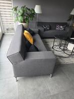 2 x grijze banken (2,5 en 3 zit), Huis en Inrichting, Banken | Sofa's en Chaises Longues, Ophalen, Gebruikt, Driepersoons, 75 tot 100 cm