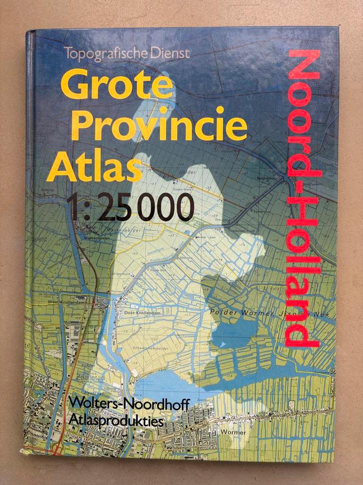 Grote Provincie Atlas Noord-Holland, Boeken, Atlassen en Landkaarten, Zo goed als nieuw, Bosatlas, Nederland, 1800 tot 2000, Ophalen of Verzenden