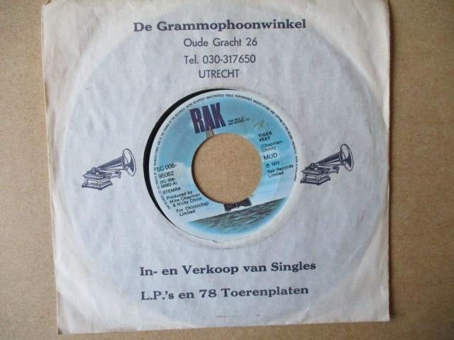 s3433 mud - tigerfeet, Cd's en Dvd's, Vinyl Singles, Ophalen, Gebruikt, 7 inch, Single