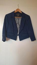 Kort blauw colbert / jasje met geborduurde mouwen, Kleding | Dames, Maat 38/40 (M), Blauw, Ophalen of Verzenden, Zo goed als nieuw