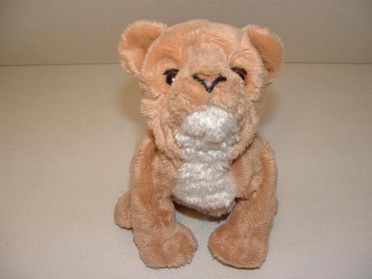 TIGER ELECTRONICS FUR REAL FRIENDS LEEUW WELP VELOURS, Kinderen en Baby's, Speelgoed | Knuffels en Pluche, Nieuw, Overige typen