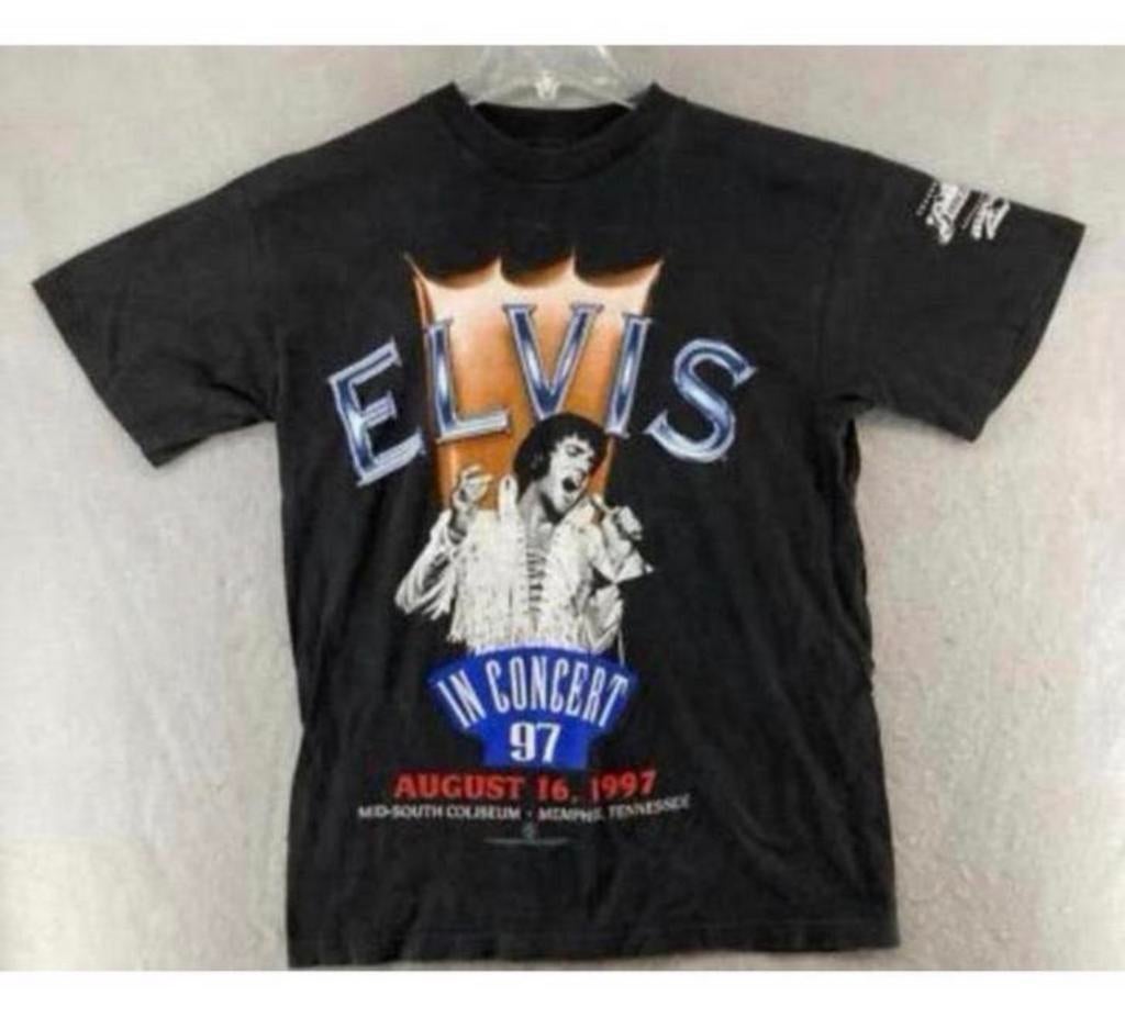 Elvis Presley T-Shirt XL Memphis TN in Concert 1997 90s vtg, Ophalen of Verzenden, Zo goed als nieuw, H, Kleding