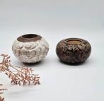 PTMD Waxinelichthouders - Set van 2, Overige materialen, Nieuw, Ophalen of Verzenden, Bruin