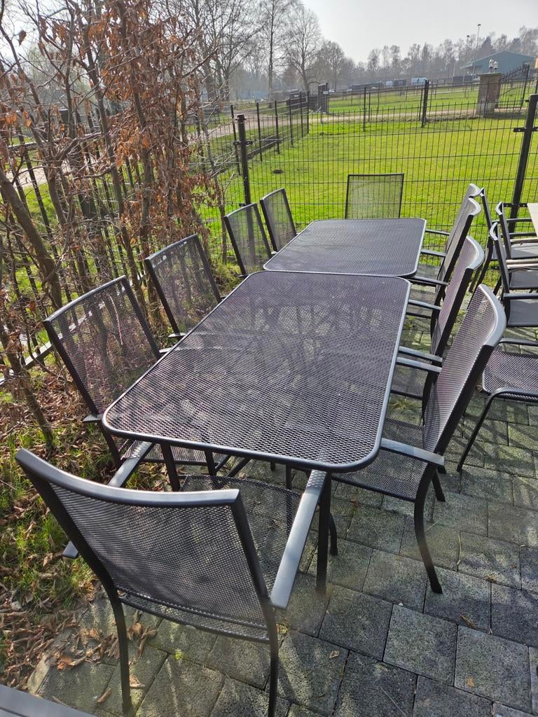 EXTRA GROTE TUINSET VOOR 10 PERSONEN KETTLER ENGARDEN €699, Tuin en Terras, Ophalen, Nieuw