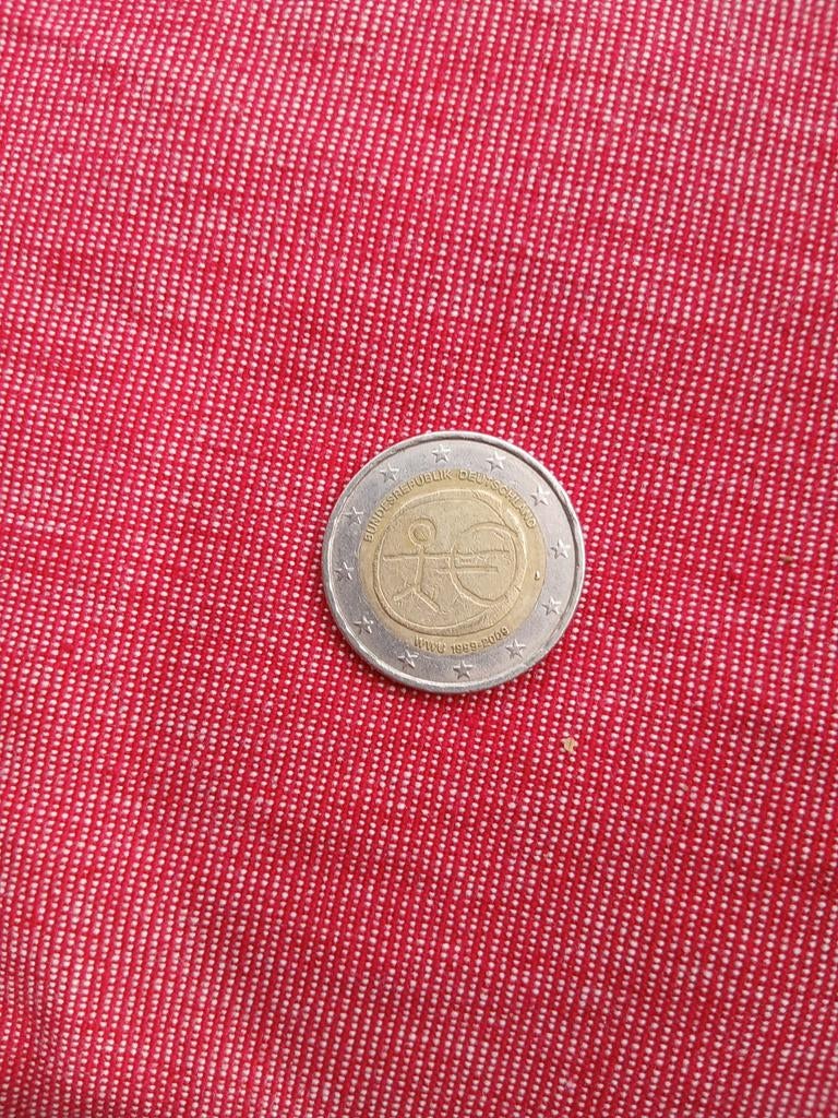 Zeldzame Duitse 2 Euro munt 1999-2009 met euro poppetje, Ophalen of Verzenden, Duitsland, Losse munt
