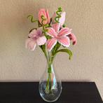 Handgemaakte boeket van chenilledraad poeder roze., Ophalen, Nieuw