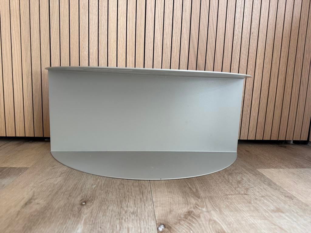 Grijze metalen wandplank, Ophalen, Zo goed als nieuw