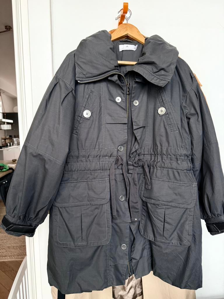 Stella McCartney Adidas damesjas maat 36, Kleding | Dames, Jassen | Zomer, Ophalen of Verzenden, Maat 36 (S), Grijs, Gedragen