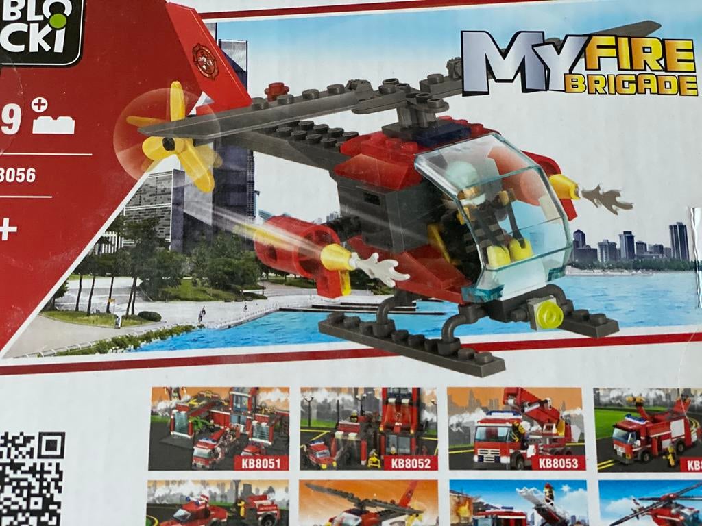 My Fire Brigade van Blocki KB8056 vanaf 6 jaar compleet, Ophalen of Verzenden, Zo goed als nieuw, Overige merken