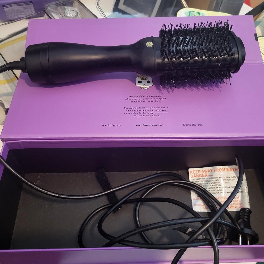 Amika blow dryer brush, Ophalen, Zo goed als nieuw, Föhn of Haardroger