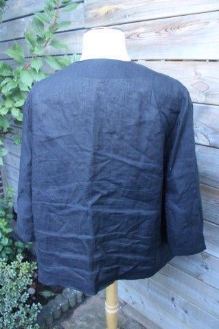 Jasje zwart Sempre Piu mt XXXL Vaste prijs AANBIEDING, Kleding | Dames, Grote Maten, Verzenden, Zwart, Zo goed als nieuw, Jasje of Colbert