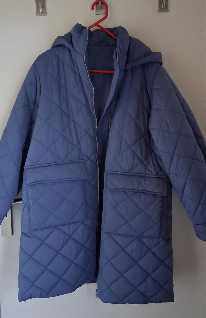 Dames NIEUWE gewatteerde tussen / winterjas maat L, Ophalen of Verzenden, Nieuw, Blauw