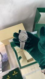 Rolex datejust 41mm rhodium, Ophalen of Verzenden, Nieuw, Zwart, IOS
