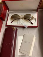 Cartier zonnebril halfrimles 22k verguld verlopende glazen, Ophalen of Verzenden, Nieuw, Zonnebril, Overige merken