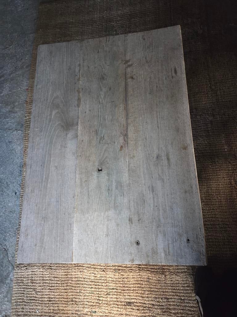 Houten salontafel  mooie eyecatcher, Ophalen, 100 tot 150 cm, 50 tot 100 cm, Minder dan 50 cm