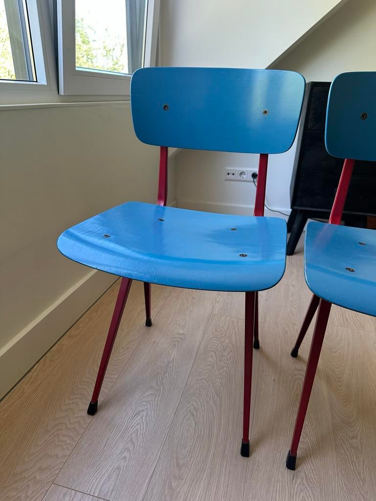 Ahrend Result stoel orgineel, Huis en Inrichting, Stoelen, Ophalen, Gebruikt, Twee, Blauw