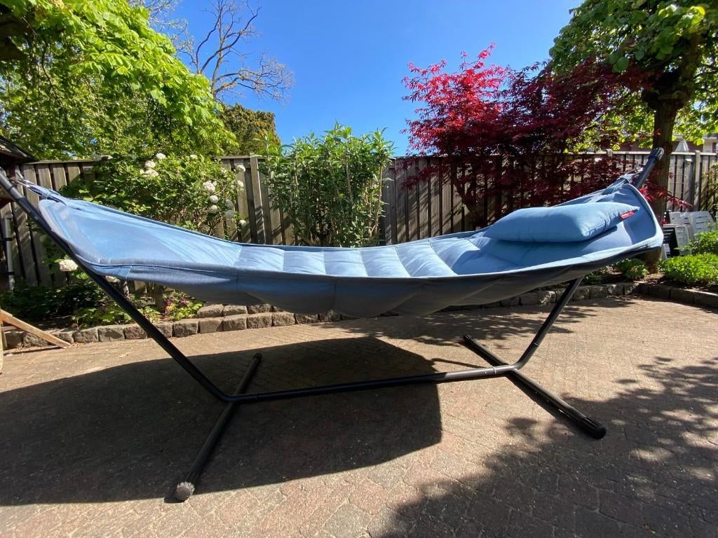 Hangmat Fatboy z.g.a.n., Tuin en Terras, Hangmatten, Ophalen, Meerpersoons, Zo goed als nieuw, Met standaard