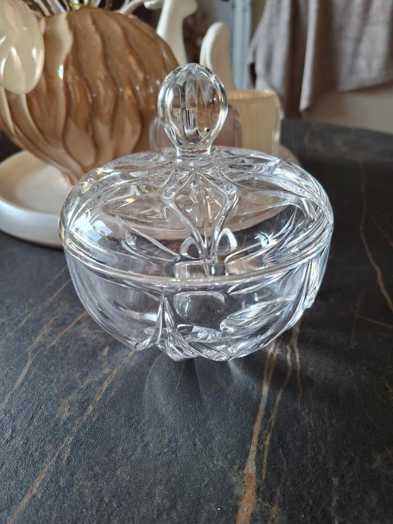 Glazen bonbonnière met deksel, Antiek en Kunst, Ophalen