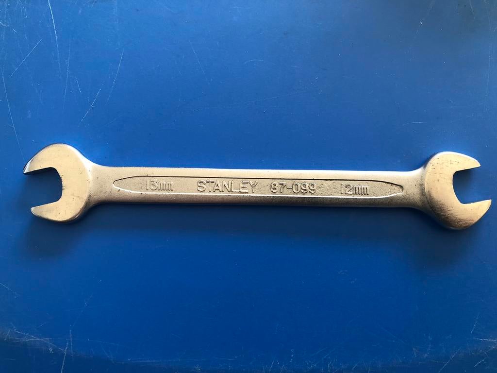 Steeksleutel STANLEY 87-099 12 mm - 13 mm CHROME VANADIUM, Ophalen of Verzenden, Gebruikt