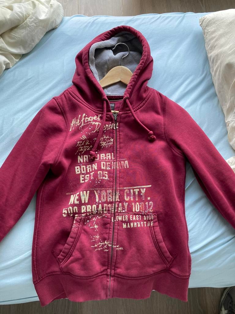 Vest tommy hilfiger, Kleding | Dames, Truien en Vesten, Paars, Ophalen of Verzenden, Maat 36 (S), Gedragen