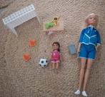 Barbie voetbalcoach speelset ZGAN, Ophalen of Verzenden, Zo goed als nieuw, Barbie