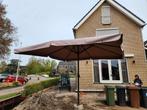 Parasol 4x4m met GRATIS fundatieblok, Tuin en Terras, Ophalen, Gebruikt, 3 tot 4 meter, Stokparasol