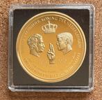 Penning - Tweehonderd Jaar Koningstitel 1815 - 2015 Verguld, Postzegels en Munten, Ophalen of Verzenden, Overige materialen, Nederland