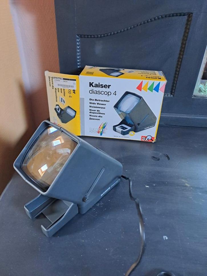 Kaiser Diascop 4 Dia Viewer - Lichtkastje voor dia's, Audio, Tv en Foto, Diaprojectors, Ophalen of Verzenden
