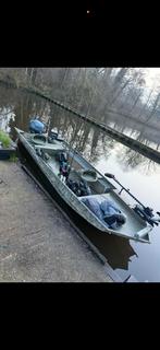 Alumacraft 1648 MV + Yamaha 20PK(2019)+ Pega trailer visboot, Watersport en Boten, Ophalen, 10 tot 30 pk, 6 meter of meer, Zo goed als nieuw