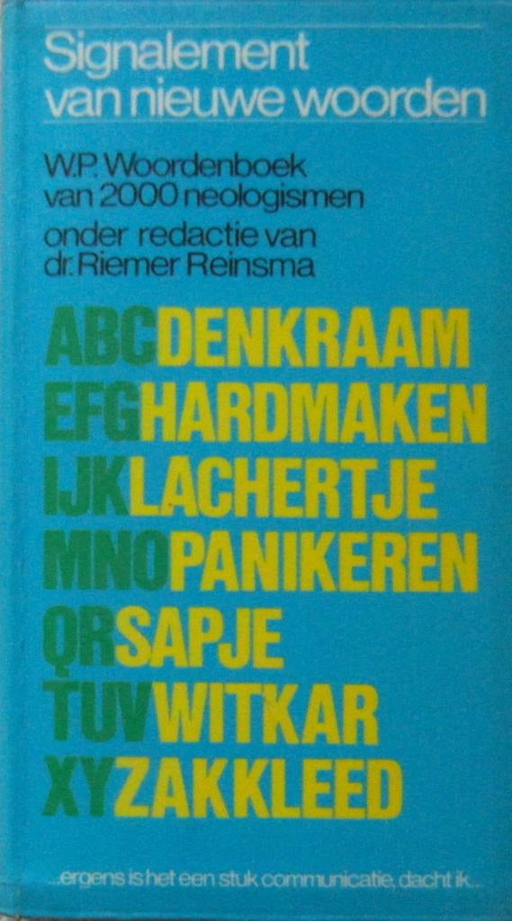 Signalement van nieuwe woorden. W.P. Woordenboek, Ophalen of Verzenden, Zo goed als nieuw, Van Dale