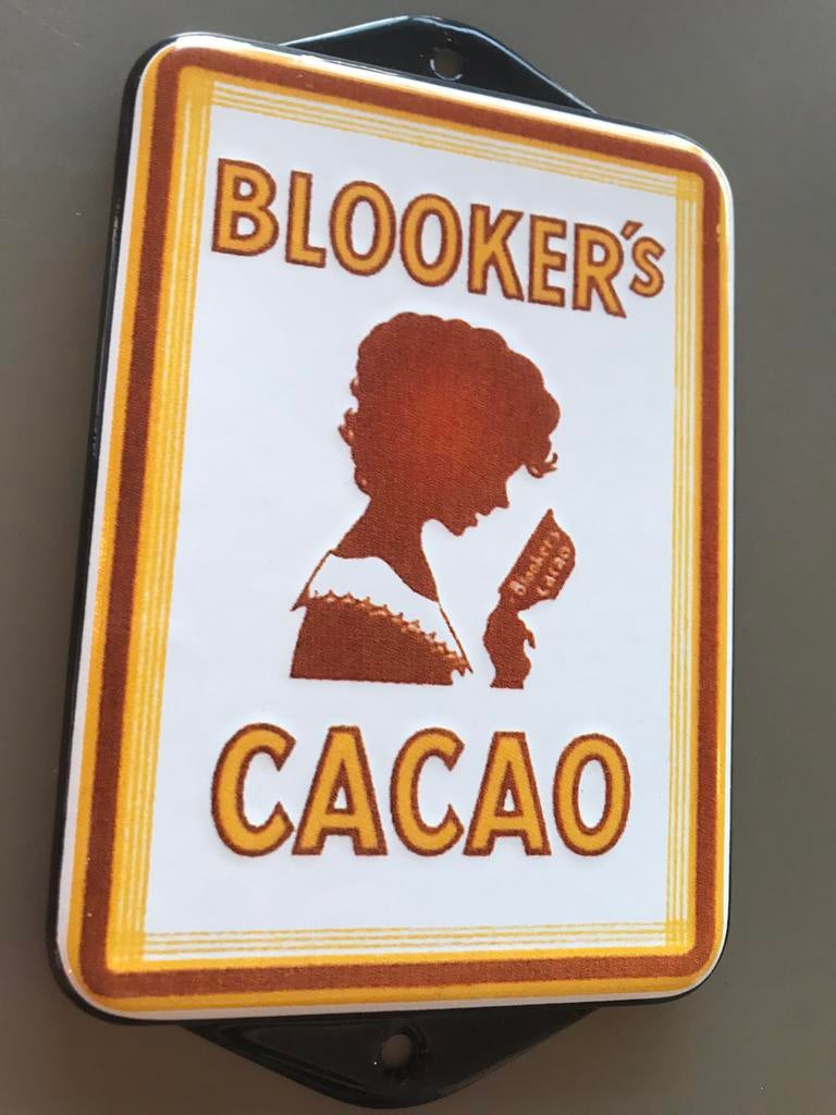 Blooker s deurpostje emaille, Ophalen of Verzenden