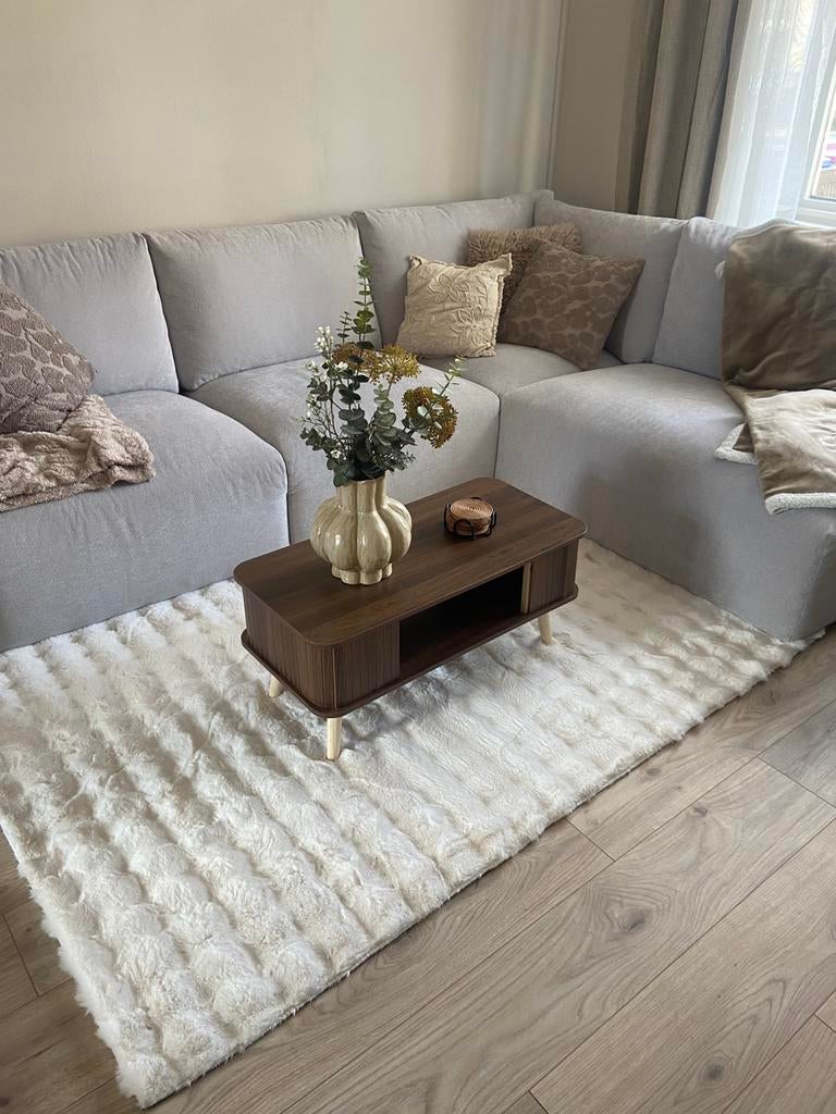 Stijlvolle houten salontafel, Huis en Inrichting, Tafels | Salontafels, Ophalen, Nieuw