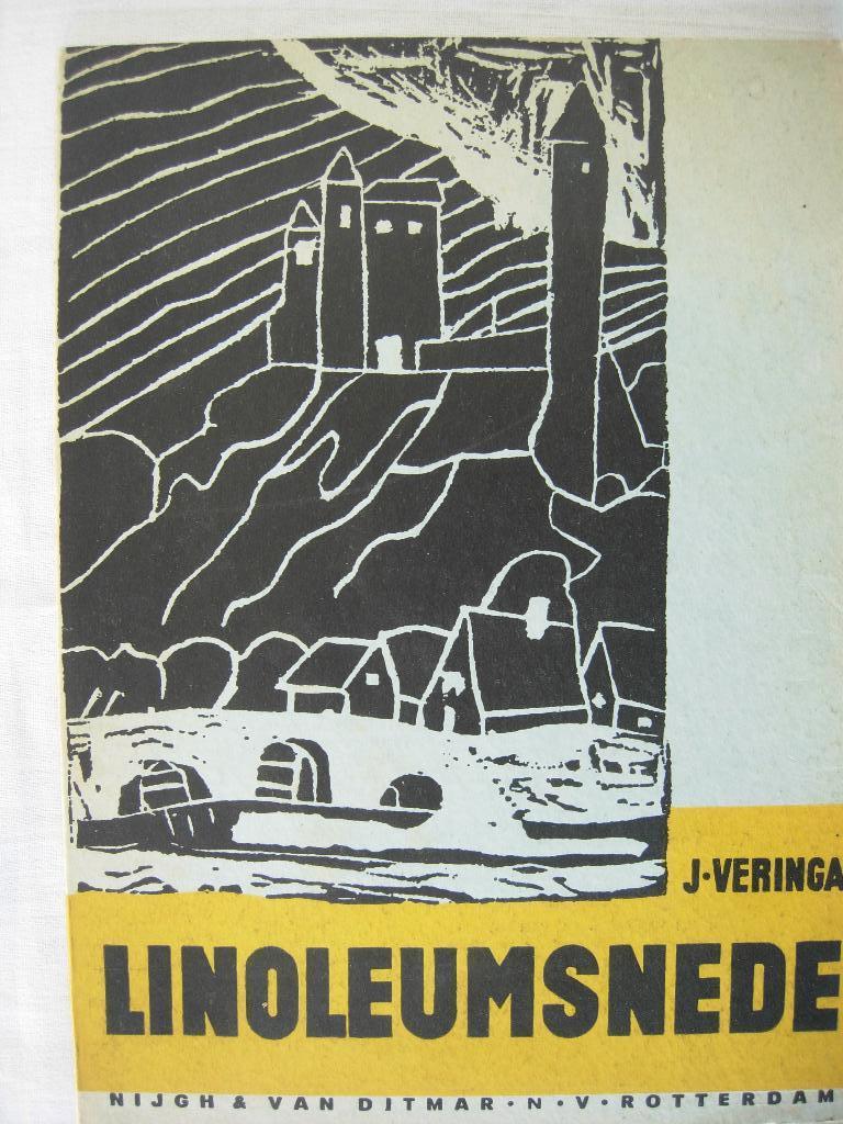 Veringa Linoleumsnede 1938, Verzenden, Gelezen, Grafische vormgeving, J. Veringa