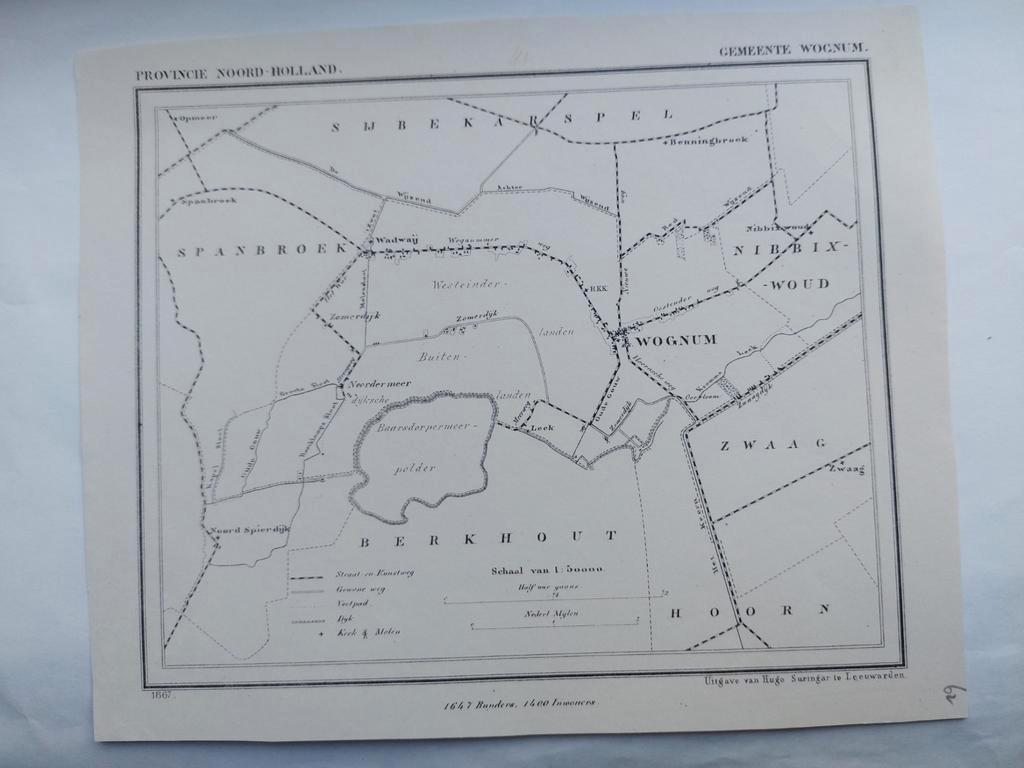 62 / Wognum Nibbixwoud Benningbroek Zwaag  van J. Kuyper, Antiek en Kunst, Ophalen of Verzenden