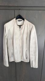 Crème imitatie leren jasje z.g.a.n. mt 42, Beige, Maat 42/44 (L), Ophalen of Verzenden, Zo goed als nieuw