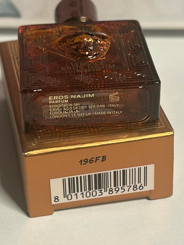 Versace - eros najim miniature 5ml PARFUM, Ophalen of Verzenden, Nieuw, Miniatuur, Gevuld